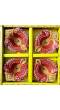 Amroha Crafts 4 Pcs Diya Set of Clay Handmade Diya 021