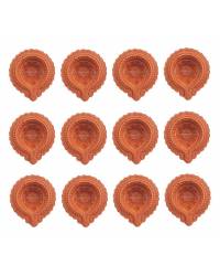 Buy Online Crunchy Fashion Earring Jewelry Unscented  Red Taper Candle (Pack  of  -12) Candles CFCDL0026