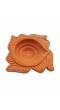 Amroha Crafts 12 Pcs Big Diya Set of Clay Handmade Diya 0038