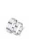 2PCS Forever Love Stainless Steel Couples Rings 