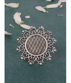 Oxidized Silver Adjustable Majestic Ring