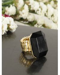 Buy Online Crunchy Fashion Earring Jewelry Gold Plated Black Crystal Studs Earrings Jewellery CFE1451