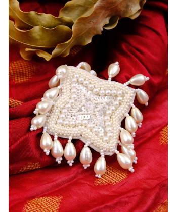 Beautiful White Boho beaded Handmade Ring CFR0521