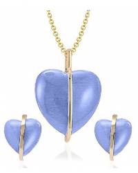 Buy Online Royal Bling Earring Jewelry Traditional Gold Plated Blue Choker Nekcklace & Earrings Jewellery RAS0167