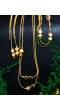 Crunchy Fashion Gold-Plated Little Heart Chaini Combo Jewellery Set CFS0254