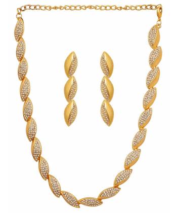 Gold Plated Chain & Earring Set 
