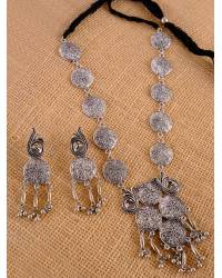 Buy Online Royal Bling Earring Jewelry Oxidized German Silver Pigeon Jhumka Jhumki Earrings RAE0667 Jewellery RAE0667