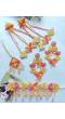 Yellow -Pink Haldi-Mehndi Jewellery Set for Brides