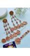 Floral Fiesta Pink-Orange Jewellery Set for Haldi & Mehndi
