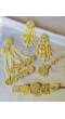 Yellow-White Handmade Floral Jewellery Set for Haldi-Mehndi, Carnival
