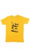 Wonder Kids Yellow Graphic Printed Pure Cotton T-shirt for Boys
