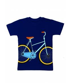 Wonder Kids Blue Graphic Printed Pure Cotton T-shirt for Boys