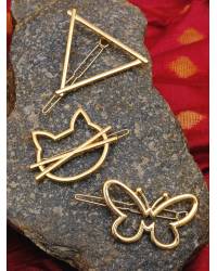 Buy Online Royal Bling Earring Jewelry Gold-Plated Jhalar Bali Hoop Earrings With Blue Pearls RAE1479 Jewellery RAE1479