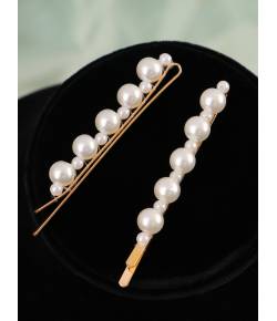 Gold  White  Pearl Bobby Pins  Decorative Hair Accessories  CFH0130