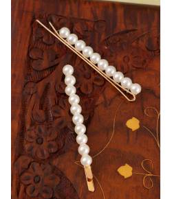 Pearl Metal Hairclips Gold-Plated Hair Clip Boby  Hairpins 