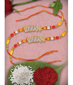 Crunchy Fashion Designer Traditional Veera Rakhi Pack of 2 CFRKH0006