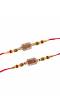 Crunchy Fashions Veera Metal Rakhi Set- Pack of 2