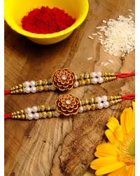 Buy Online Crunchy Fashion Earring Jewelry Crunchy Fashion Multicolor  Elegant Rakhi Set- Pack of 5 Gifts CFRKH0017