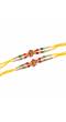 Crunchy Fashion Floral Design Rakhi Set PACK OF 2 CFRKH0030