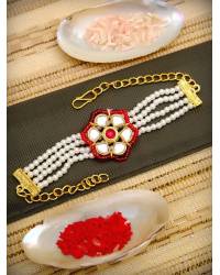 Buy Online Crunchy Fashion Earring Jewelry Crunchy Fashion Fancy Rakhi Set Pack Of 5  Gifts CFRKH0013