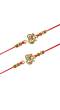 Crunchy Fashion Fancy Ganpati Rakhi Set Pack Of 2 CFRKH0042