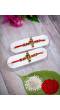 Crunchy Fashion Shri Krishna Raksha Sutra Fancy Rakhi Set Pack of 2 with Roli Chawal Tilak  CFRKH0046