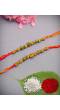 Crunchy Fashions Fancy Rakhi Set- Pack of 2  CFRKH0053