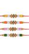 Crunchy Fashions Fancy Crafted Rakhi Set- Pack of 4 CFRKH0064