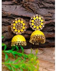 Buy Online Royal Bling Earring Jewelry Crunchy Fashion Gold-Plated Indian Choker White Pearl & Kundan Pink Jewellery Set RAS0467 Jewellery RAS0467