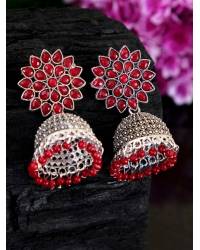 Buy Online Crunchy Fashion Earring Jewelry Red & Black Crystal Drop Earrings  Jewellery CMB0125