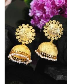 Traditional Gold Plated Jhumka Jhumki Earrings RAE0656