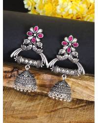 Buy Online Royal Bling Earring Jewelry Gold-Plated Embelished Green  Kundan and  Faux Pearl Jhumka Earrings RAE1815 Jewellery RAE1815