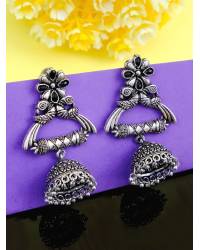 Buy Online Earring, Jewelry , Bags - Crunchy Fashion Silver-Plated Multi Layered Jewellery Set RAS0534 Jewellery Sets RAS0534 Crunchy Fashion 