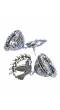 Oxidized German Silver Pigeon Jhumka Jhumki Earrings RAE0667