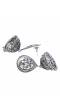 Oxidized Silver Antique Jhumka Earrings RAE0677