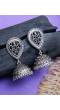 Oxidized Silver Antique Jhumka Jhumki Earrings RAE0678