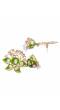 Traditional Gold Plated Lotus Light Green Jhumka Jhumki Earrings RAE0701