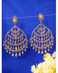 Buy Online Crunchy Fashion Earring Jewelry Lehar Danglers- Mehndi Green Ethnic Party Wear Earrings for Drops & Danglers RAE2442