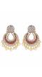 Traditional Gold Plated  Red color Chandwali Drop & Drangler RAE0706