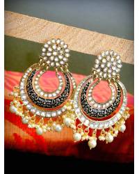 Buy Online Crunchy Fashion Earring Jewelry Stunning Golden Ring Jewellery CFR0277