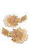 Traditional Gold Plated White Pearl Dangler Earrings RAE0709