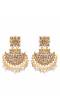 Traditional Gold Plated White Pearl Dangler Earrings RAE0711