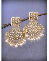 Buy Online Royal Bling Earring Jewelry Gold-Plated Peacock Blue Stone Earrings For Women/Girl's  Jewellery RAE1278