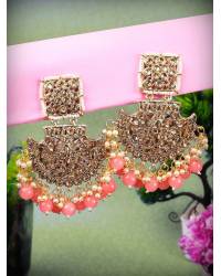 Buy Online Crunchy Fashion Earring Jewelry Brown & Red Crystal Drop Earrings set Combo  Jewellery CMB0122