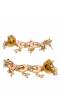 Traditional Gold Plated Pink  Chandwali Floral Earring with White Pearl RAE0714