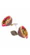 Traditional Gold Plated Pink Stone & Pearls Big Jhumka Jhumki Earrings RAE0732 