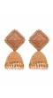 Traditional Gold plated Peach Jhumka Jhumki Earrings RAE0738 