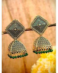 Buy Online Royal Bling Earring Jewelry Traditional Oxidised Silver Black  Long Chandbali Jhumka Jhumki Earrings RAE2072 Ethnic Jewellery RAE2072