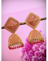 Buy Online Crunchy Fashion Earring Jewelry Red & White Crystal Drop Earrings  Jewellery CMB0127