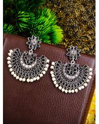 Buy Online Royal Bling Earring Jewelry Meenakari Green Kundan Round Earrings RAE1404 Jewellery RAE1404